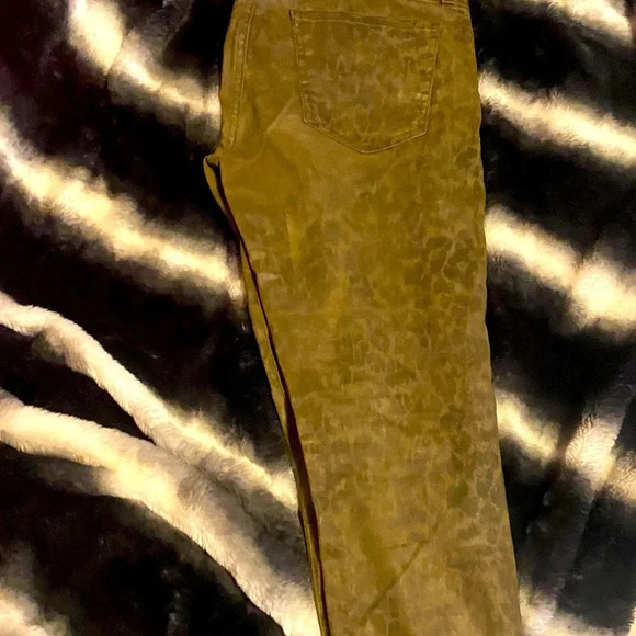 current Elliott the Soho zip coated skinny stiletto army dirty paws pants 30 - Picture 11 of 16